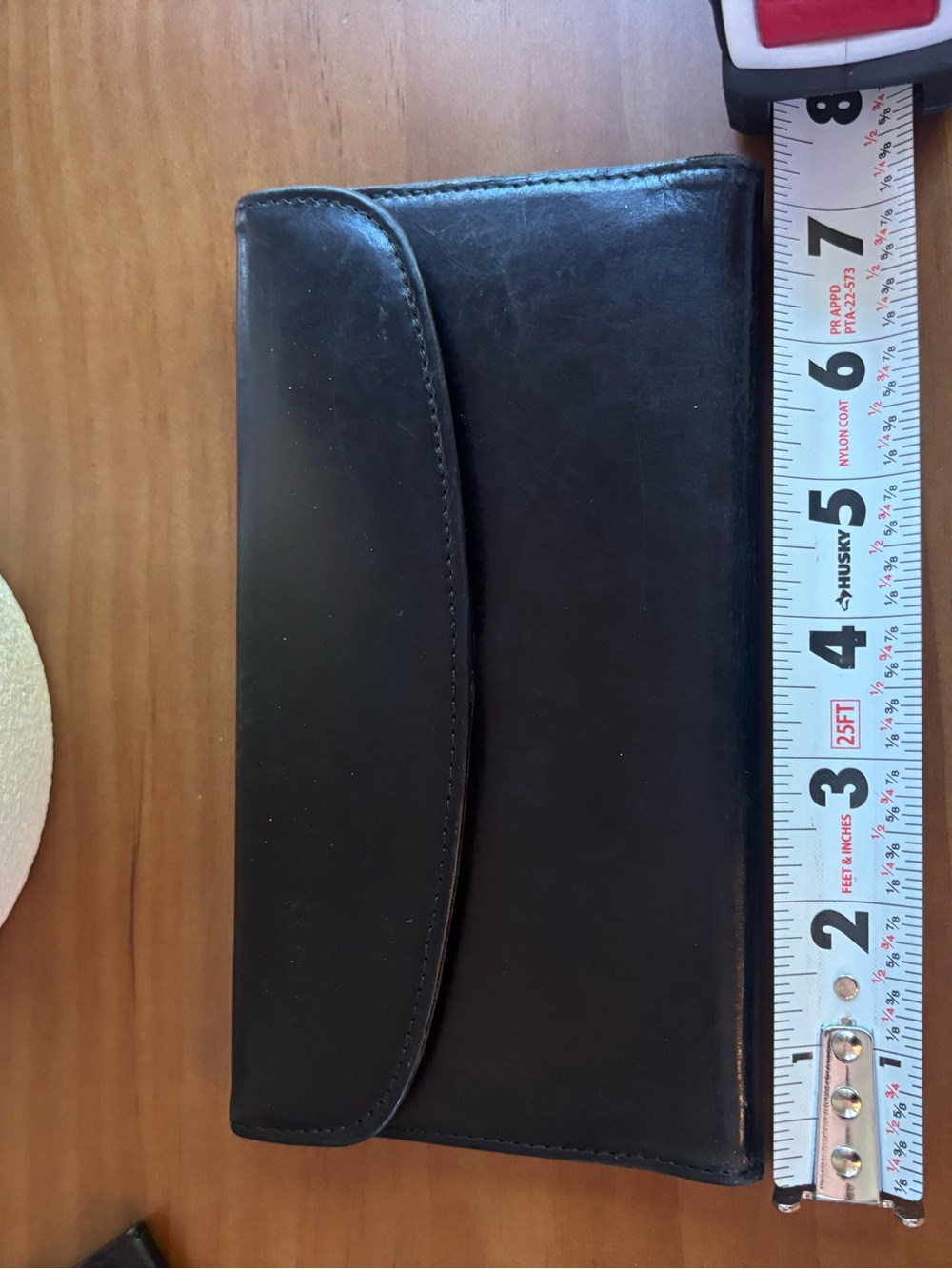 Vintage Coach Water Buffalo Combo Wallet Checkbook Black Leather - Picture 12 of 14